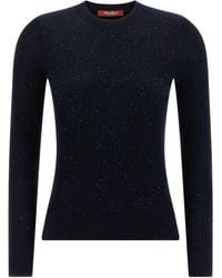 Max Mara - Marabu Trui Verfraaid Met Pailletten - Lyst