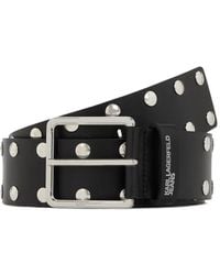 KARL LAGERFELD - Stud-Embellished Belt - Lyst