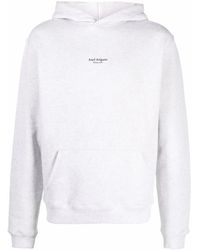 Axel Arigato - Logo-Print Organic-Cotton Hoodie - Lyst