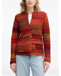 Benetton - Cardigan En Maille À Rayures - Lyst