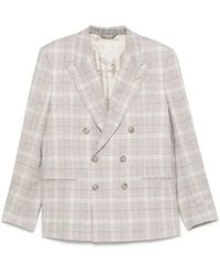 Etro - Geruite Blazer - Lyst
