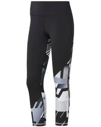 Reebok - Geometric-Print Legging - Lyst