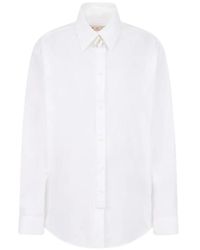 Marni - Poplin Shirt With D-Ring Neck Strap - Lyst