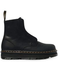 Dr. Martens - Zebzag Laceless Leather Ankle Boots - Lyst