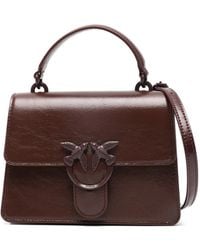 Pinko - Love One Logo-Plaque Tote Bag - Lyst
