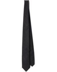 Prada - Triangle-Motif Wool Tie - Lyst