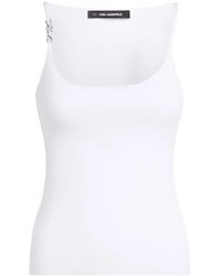 Karl Lagerfeld - Knitted Tank Top - Lyst