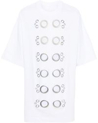 Givenchy - T-shirt à détails d'œillets - Lyst