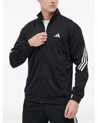 adidas - Stripe Zip-Up Jacket - Lyst