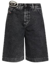 DIESEL - Denim Bermuda Shorts - Lyst
