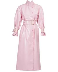 ROWEN ROSE - Belted Trench Coat - Lyst