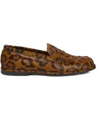 Liviana Conti - Guia Leopard-Print Pony-Hair Loafers - Lyst