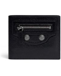 Balenciaga Le Cagole Bifold Leather Wallet in Black for Men | Lyst