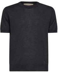 Valentino Garavani - Vlogo Embroidered Wool Sweater - Lyst