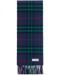 Burberry - Sciarpa A Quadri Con Frange - Lyst