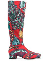 La DoubleJ - Edie Velvet Boots - Lyst