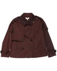 Psophia - Double-Breasted Cropped Coat (Set Of Two) - Lyst