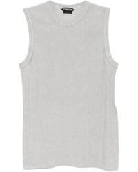 Tom Ford - Sequin-Embellished Ribbed Tank Top - Lyst