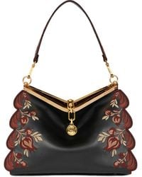 Etro - Mittelgroße Vela Schultertasche Mit Stickerei - Lyst