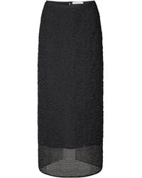 Cecilie Bahnsen - Uka Matelassé Midi Skirt - Lyst