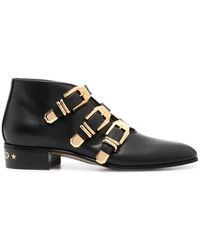 Gucci - Triple-buckle Ankle Boots - Lyst