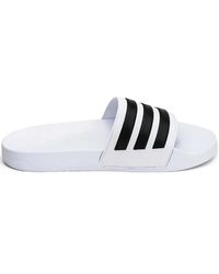 adidas - Three-Stripe Slide Sandals - Lyst