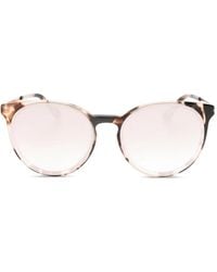 McQueen - Lunettes De Soleil Rondes À Effet Écailles De Tortue - Lyst