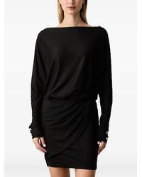 Guess - Camryn Draped Boat-Neck Mini Dress - Lyst