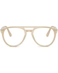Persol - Pilot-Frame Glasses - Lyst
