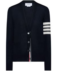 Thom Browne - 4-Bar Merino Wool Cardigan - Lyst