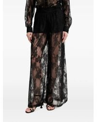 Bardot - Pantalones Anchos Hildie Con Paneles De Encaje - Lyst