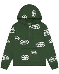 corteiz - X Denim Tears Island Wreath Zip Hoodie - Lyst