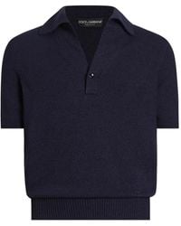 Dolce & Gabbana - Cotton Blend Polo Shirt - Lyst