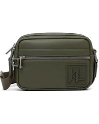 KARL LAGERFELD - Logo-Patch Shoulder Bag - Lyst