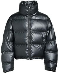 BREATH - Croc-Embossed Padded Jacket - Lyst