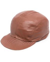 Sunnei - Leather Baseball Cap - Lyst