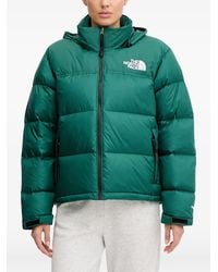 The North Face - Zip Logo-Print Hooded Jacket - Lyst