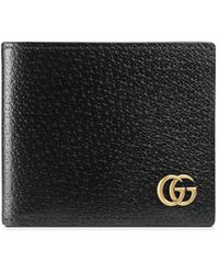 Gucci GG Marmont Leather Coin Wallet - Zwart