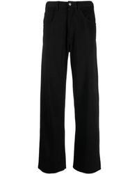 MM6 by Maison Martin Margiela - Straight-Leg Cotton-Jersey Trousers - Lyst