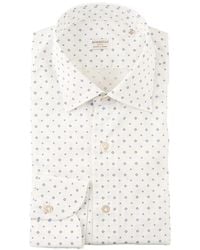 Borriello - Geometric-Print Cotton Shirt - Lyst