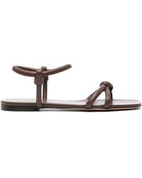 Gianvito Rossi - Juno Leather Sandals - Lyst