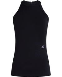 Karl Lagerfeld - Neckholder-Top Mit Strass - Lyst