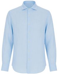 MC2 Saint Barth - Pamplona Linen Long-Sleeve Shirt - Lyst