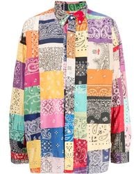 READYMADE - Patchwork Cotton Shirt - Lyst