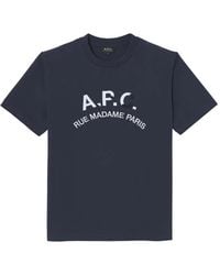 A.P.C. - Graphic-Print T-Shirt - Lyst