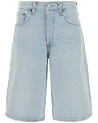 Agolde - Short Ramona En Jean - Lyst