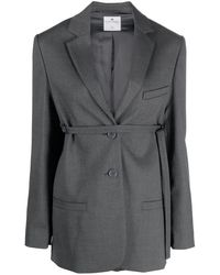Courreges - Blazer De Vestir Con Cinturón - Lyst
