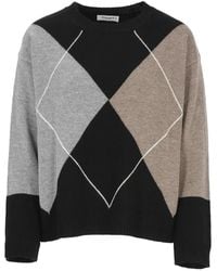 Kangra - Argyle-Pattern Intarsia-Knit Sweater - Lyst
