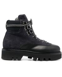 Furla - Panelled Lace-Up Boots - Lyst