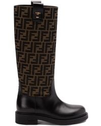 Fendi - Stivali Ff Jacquard 35Mm - Lyst